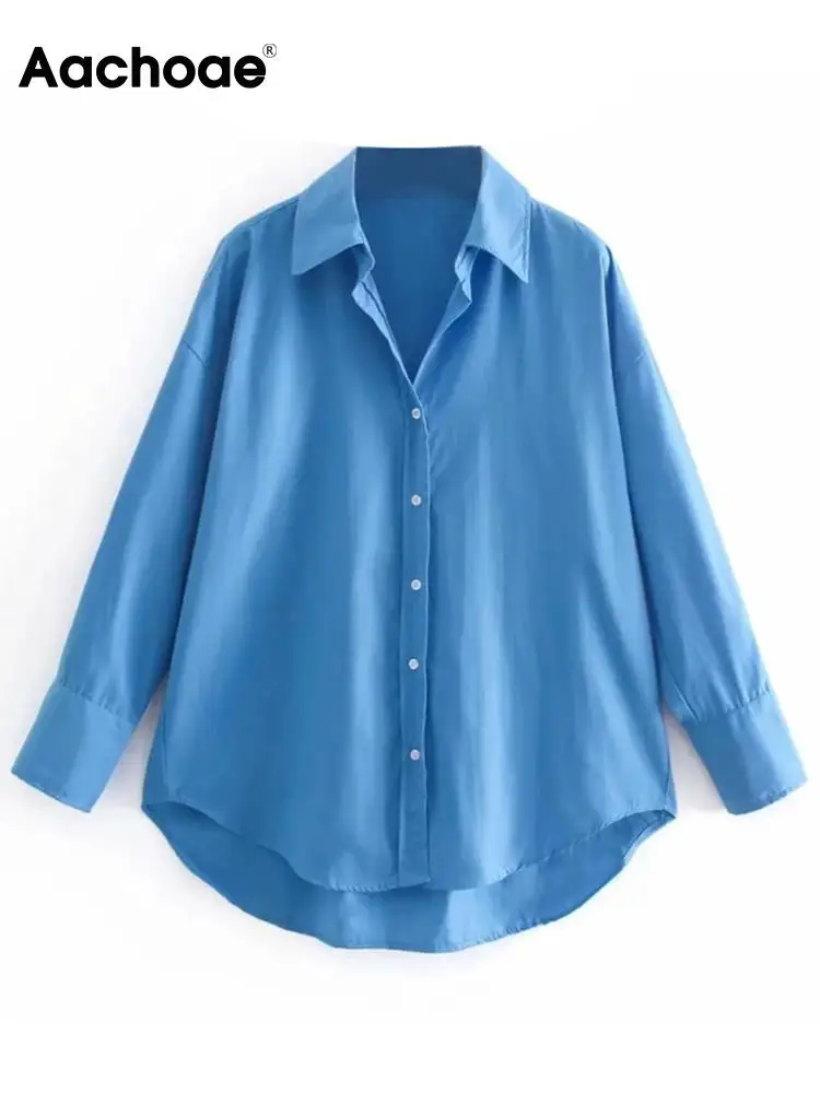 Блузка женская однотонная с отложным воротником и длинным рукавом летучая мышь -