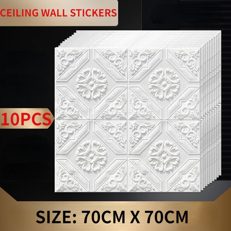 

Wall Stickers 3d Bedroom Decoration Ceiling Renovation Background Wall Paper Waterproof Wall Paper Household Self-adhesive