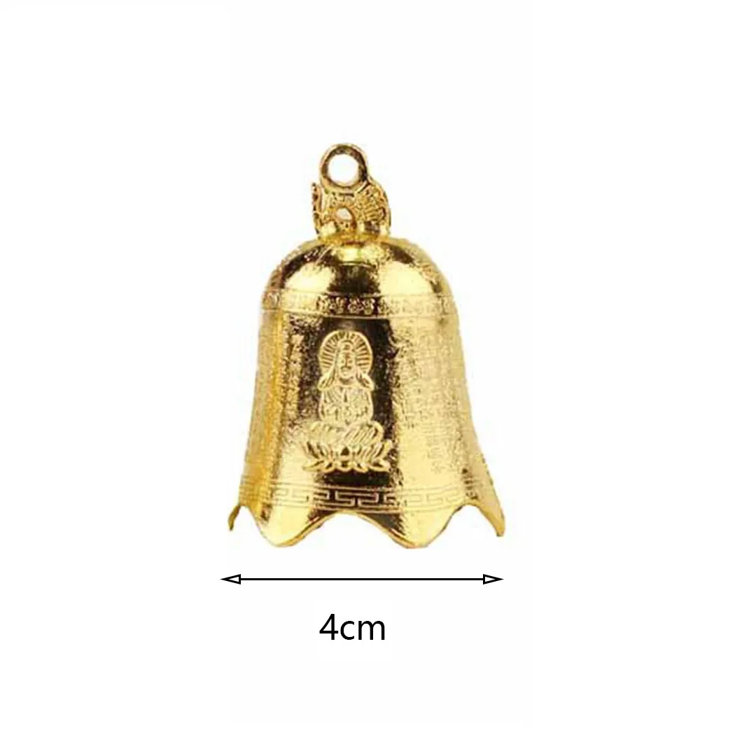 

2.8/4/3cm Vintage Metal Wind Chime Bell GuanYin Statue Pattern Hanging Decor Window Garden Decoration