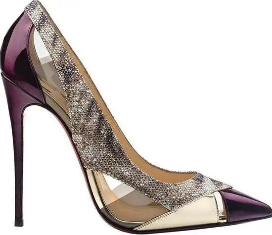 

Moraima Snc Sexy Pointe Toe Stiletto Heels Mixed Colors Glitter Party Wedding Shoes Women High Heel Pumps 12/10cm