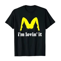 im lovin it humorous offensive innuendo t shirt humor funny graphic tee tops short sleeve blouses for women men clothing