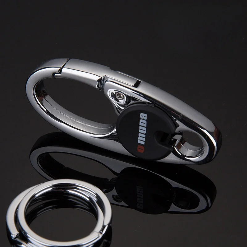 Брелок для ключей на талии черный простой мужской брелок Personali металлический