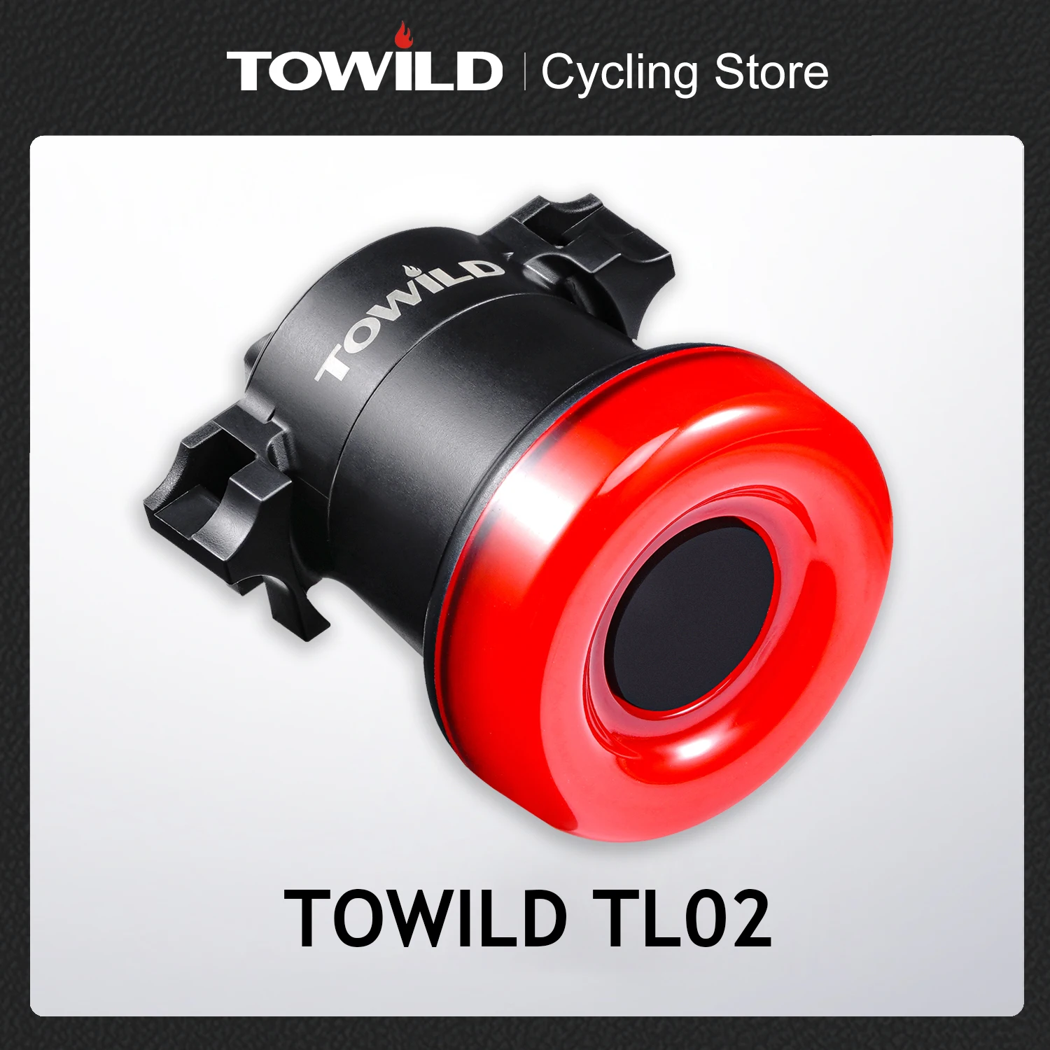 

Towild TL02 Smart Bicycle Brake Rear Light Auto Sensing Rainproof LED Cycling Taillight USB Rechargeable Road Bike Tail Light