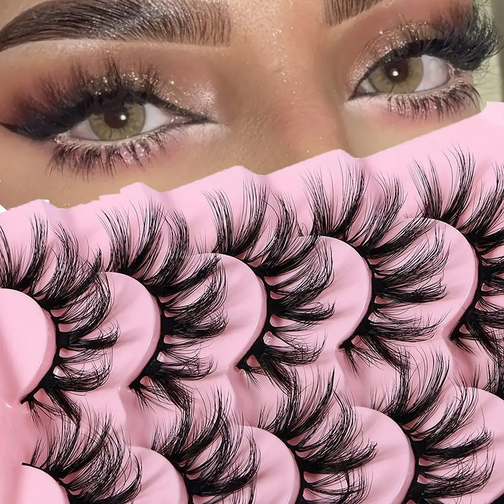 

Wispy Fluffy Eye Lashes Dramatic False Eyelashes Eyemakeup Tools Eyelash Extension for at Home