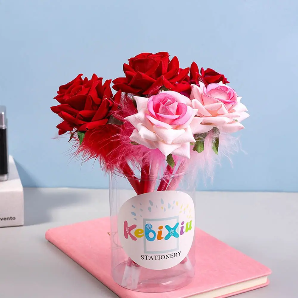 

Ink Office & School Supplies Writing Supplies Signature Ballpoint Pens Flocked Rose Pen Flower Pencils Neutral Pencil