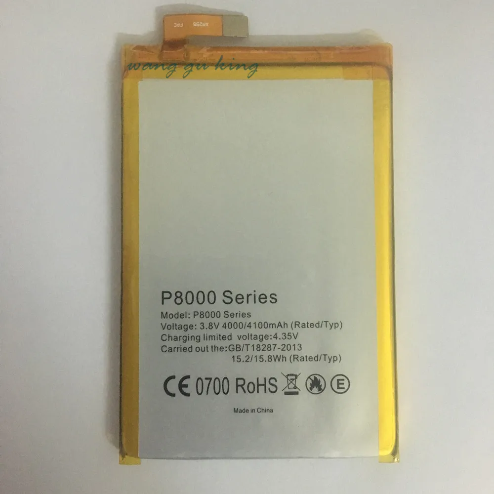 Батарея для мобильного телефона Elephone P8000, модель 2022 года, ёмкостью 4100 мАч, 100% оригинальная от VBNM, высокого качества с зарядным устройством.