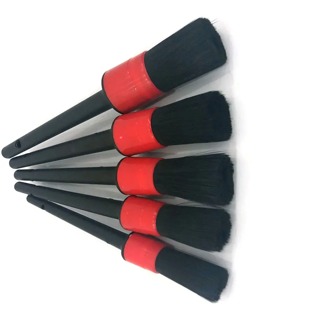 

Car Cleaning Tool Natural Boar Hair Car Detailing Brushes Wheel Air Vent Trim