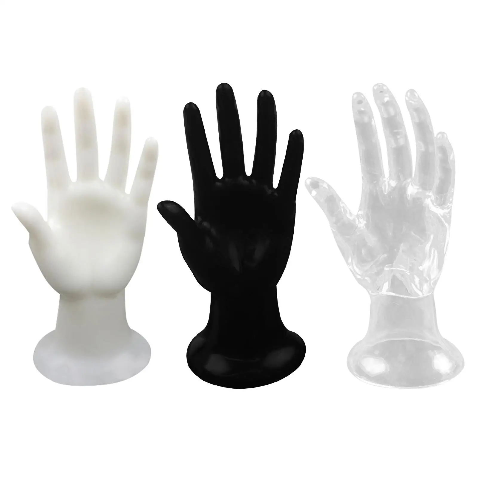 

Mannequin Hand Jewelry Display Holder Stand Tower Organizer for Ring Watch Bangle Hand Form Photograph Props