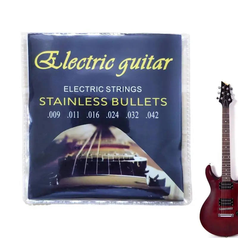 

Electric Guitar Strings Brilliant Sound Quality Strings Electric Guitar 1-6 String Set Made Of Steel For Electric Guitar Coated