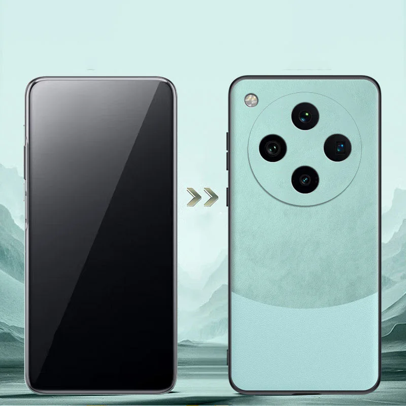 Высококачественный роскошный кожаный мягкий чехол для телефона OPPO Find X8 Pro