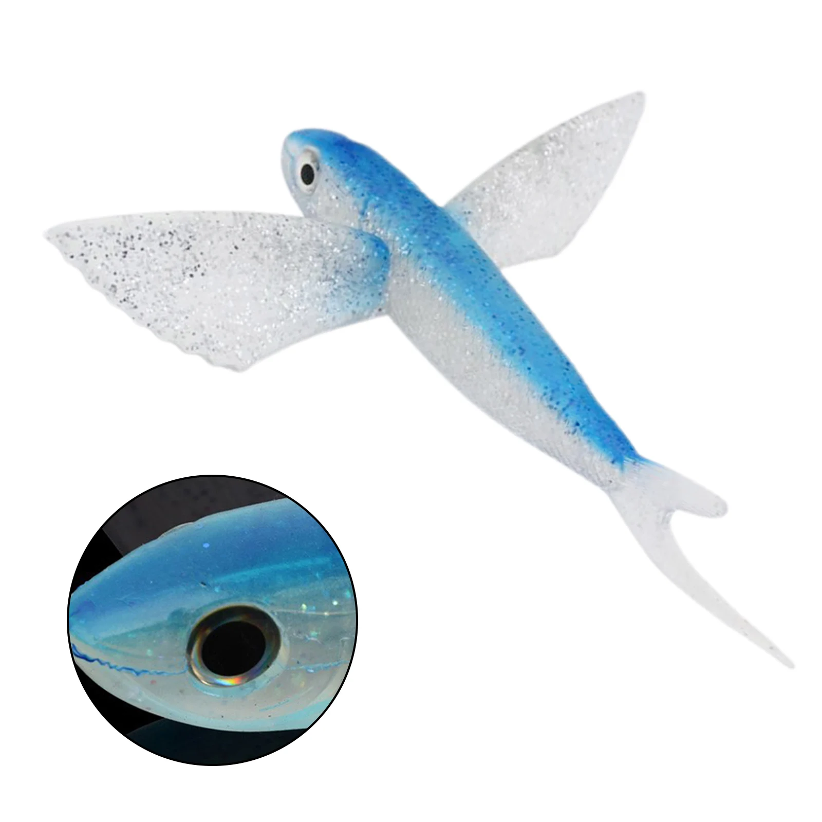 

1pc Flying Fish Artificial Bait Soft Tuna Lure Seawater Fishing Lures For Kingfish Tuna Catfish Outdoor Sea Fishing Tackle