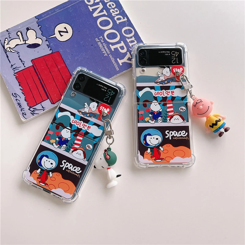 

Z Flip 3 Case Cute Cartoon Phone Cover For Samsung Z Flip 3 5G ZFlip3 Flip3 Lovely Clear Soft Shell For Galaxy Z Flip 3 Cases