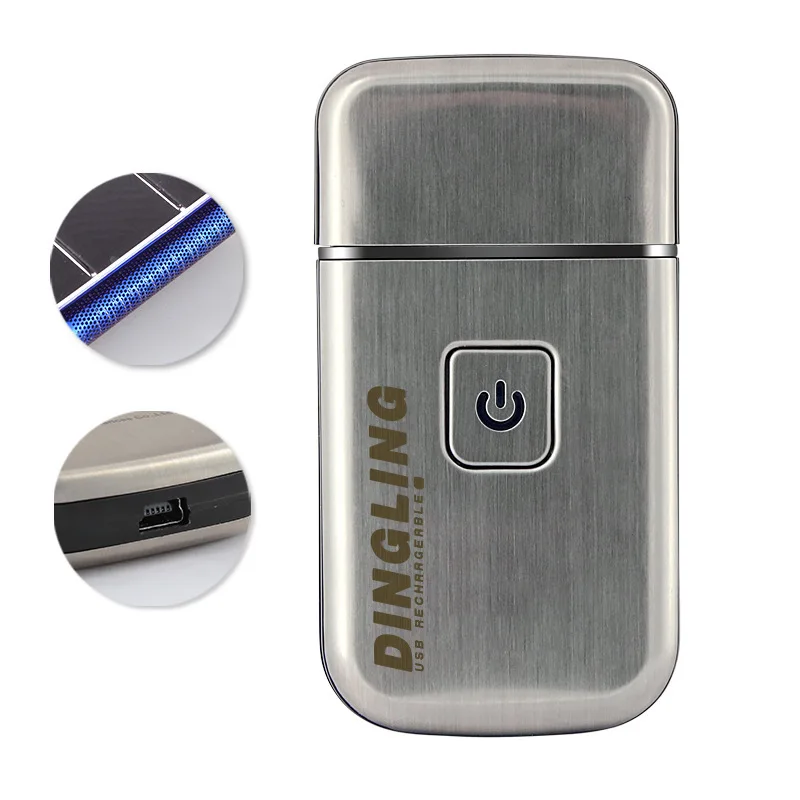 Metal Mini Electric Razor Travel Charging Usb Dingling Small Portable Electromos Borotva Male Beard Trimer
