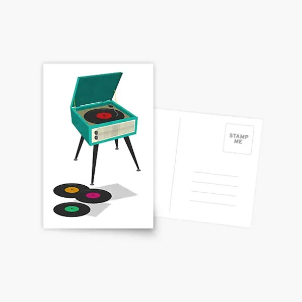 

Проигрыватель записей, открытка, альбом памяти, мультяшная печать, Современная поздравительная открытка, Подарочная картина, простая фотог...