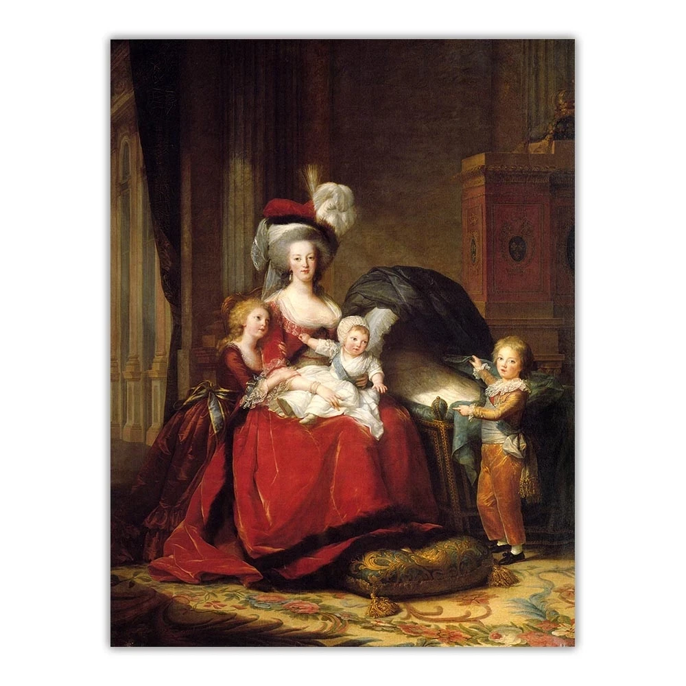 Картина мадам Лебран Мария Антуанетта и ее дети живопись на холсте эстетическое