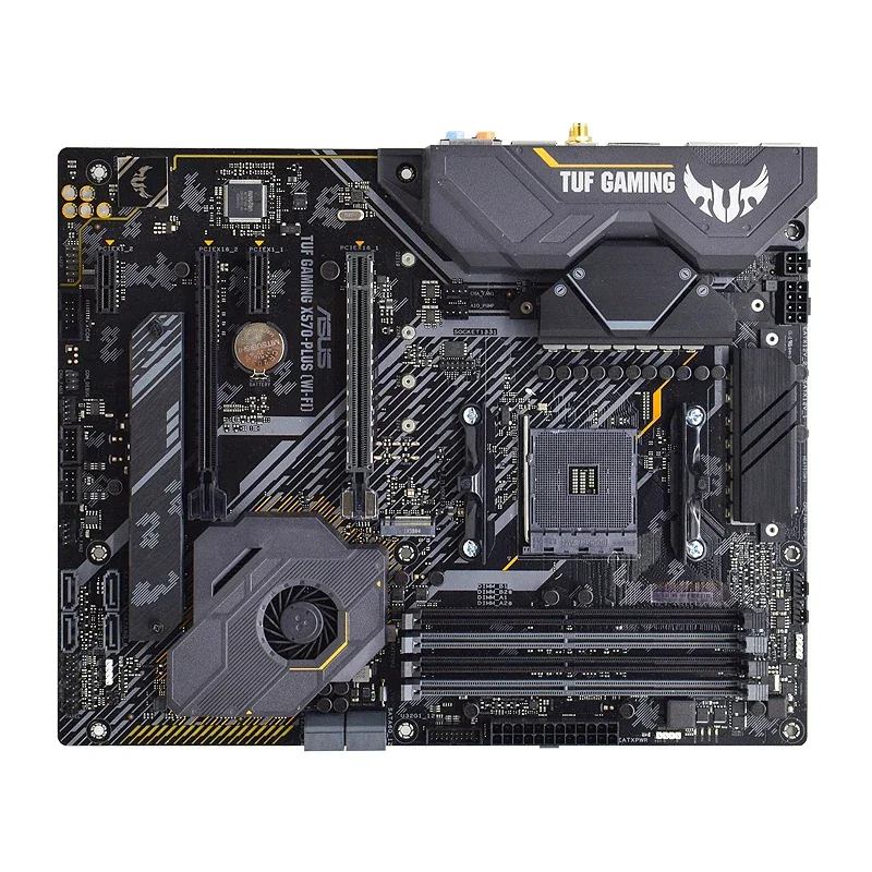 Материнская плата ASUS AMD X570 TUF GAMING X570-PLUS (WI-FI) AM4 поддержка разъема 5500 5600 5700X 5800X3D