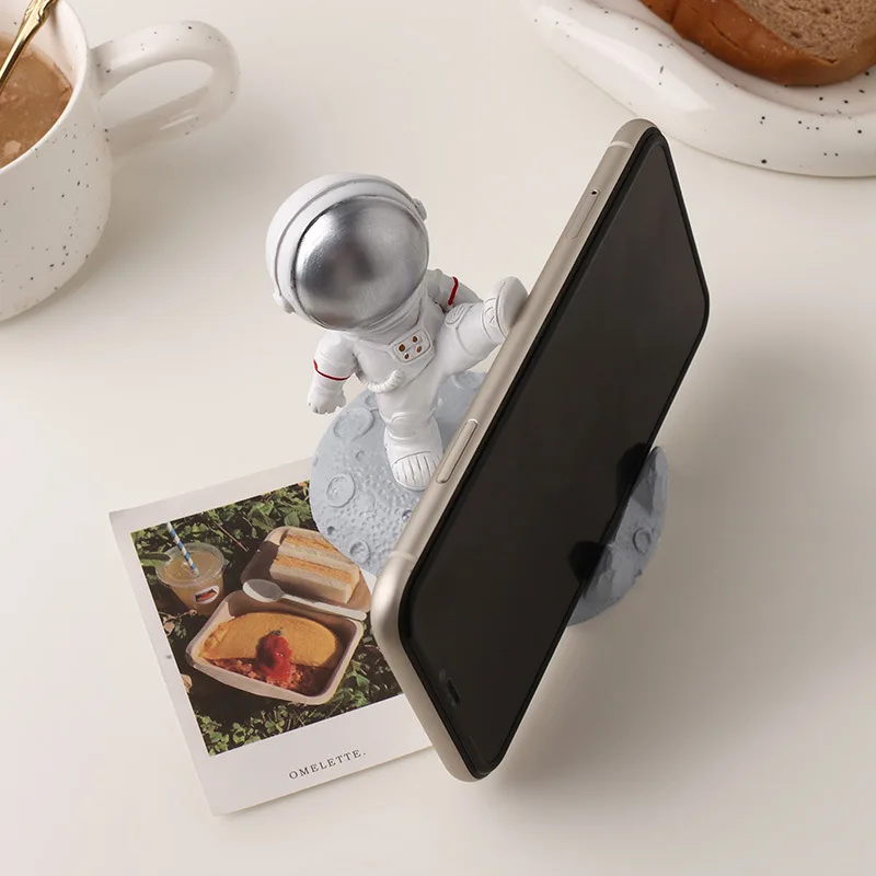 popular home furnishings astronaut hand made mobile phone ipad flat base bracket wholesale phone holder free global shipping