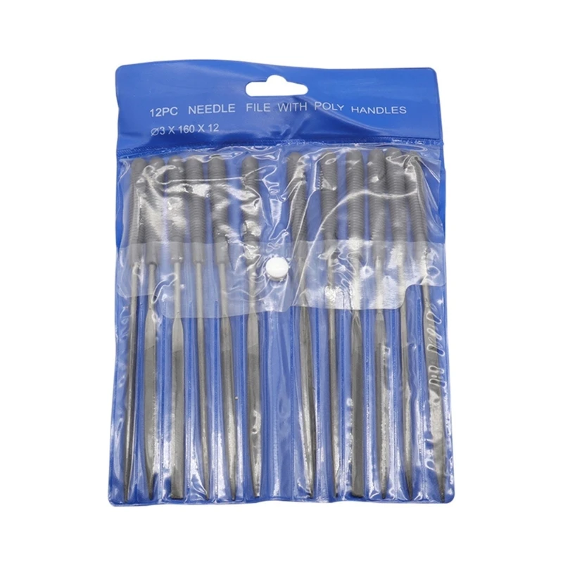 

12Pcs Hard Metal Rotary File 160mm Diamond Needle File Set For Lime Metal Glass
