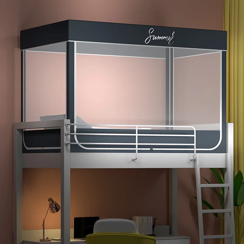 Простая детская студенческая общежития москитная сетка трехдверный балдахин