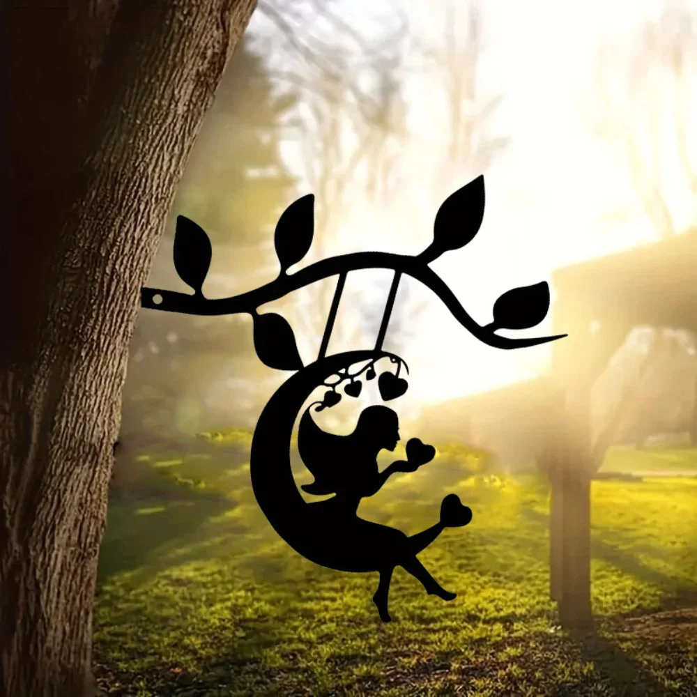 Металлический Эльфийский Силуэт Качающаяся Ветка