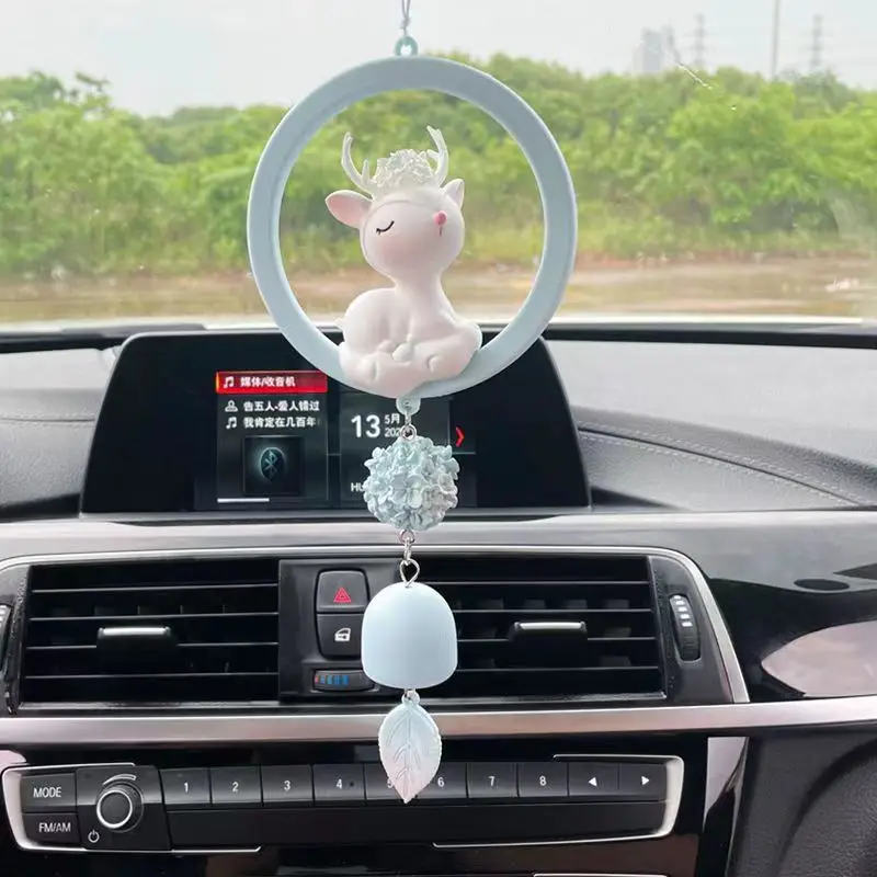 

Yilu Ping'an Auto Pendant Network Red car interior decoration Cute cartoon car rearview mirror pendant car decoration