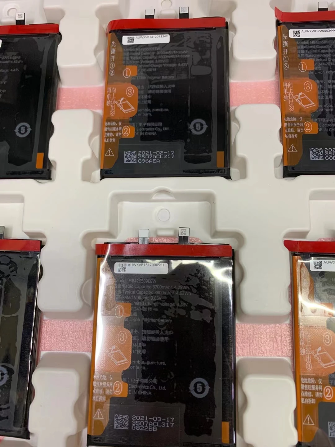 

NewOriginal Battery 3800mAh HB426589EEW Battery For Huawei HONOR 50 HB426589EEW Mobile Phone Batteries With Tool