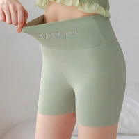 roseheart new women gray pink blue polyester seamless high waist safety short pants sexy underpants plus size m l xl