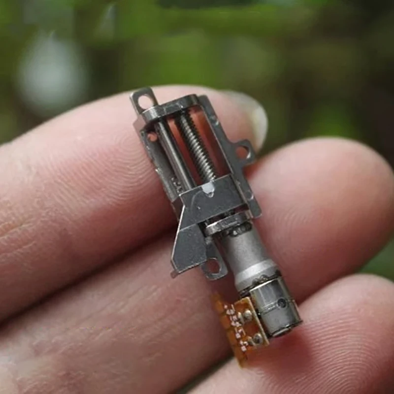 1 шт. мини-5 мм 2-фазный 4-проводной прецизионный металлический шаговый двигатель с