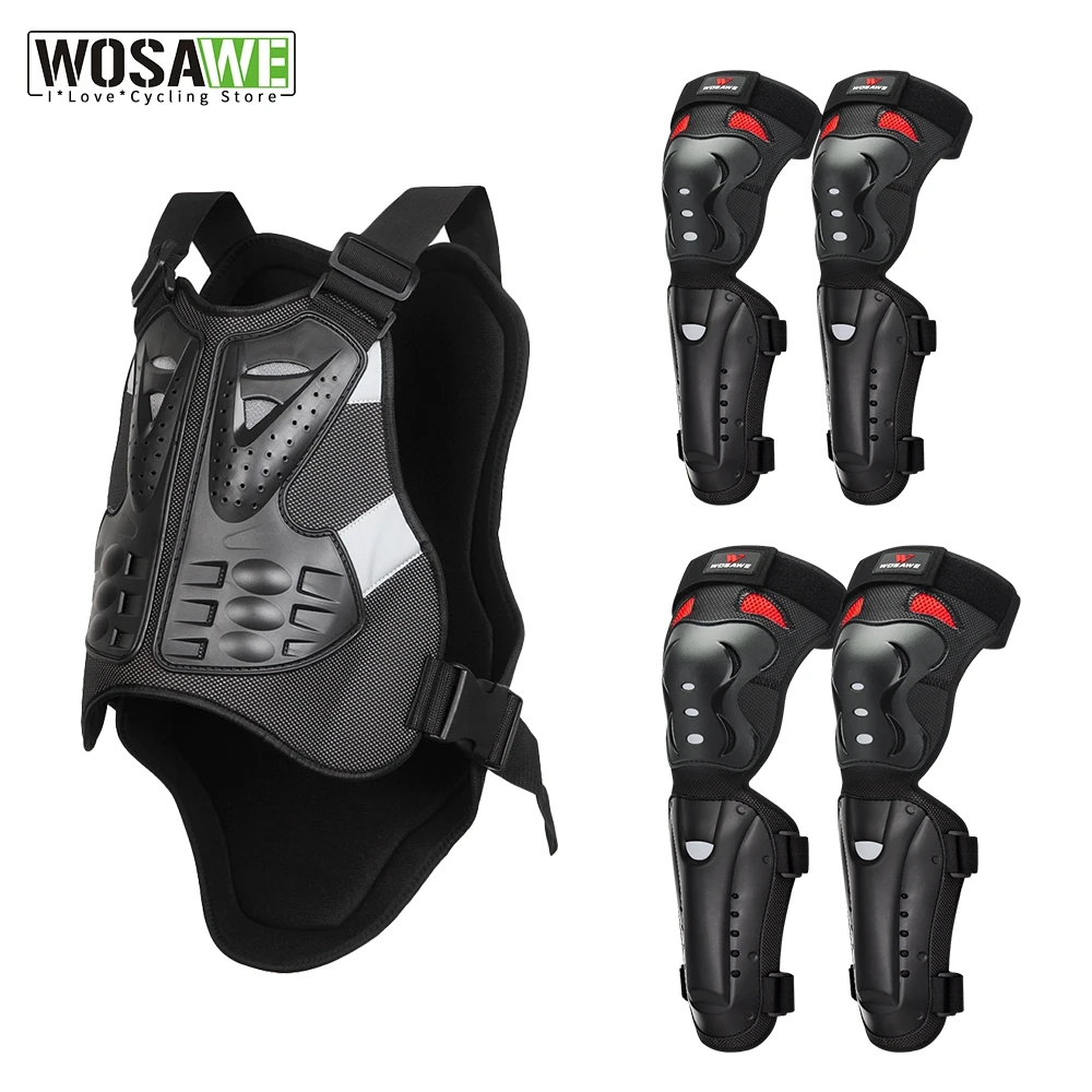 

WOSAWE полноразмерная Защита спины, Противоударная защита для мотоцикла, нагрудные плечевые накладки, налокотник, защитное снаряжение для сно...