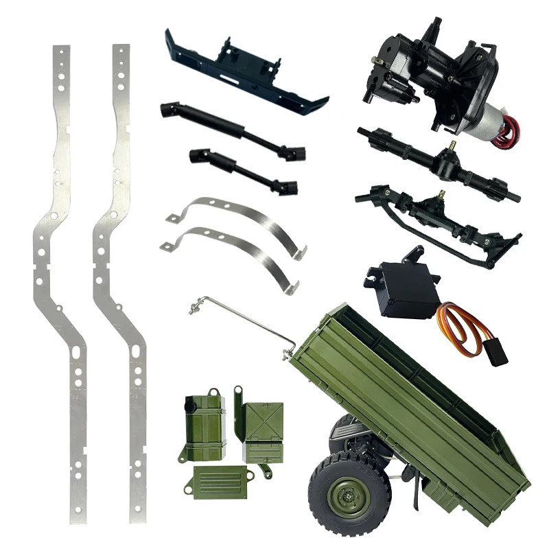 LDR/C LD-P06 1:12 Unimog аксессуар с логотипом прицепа коробка передач вал волны пульт