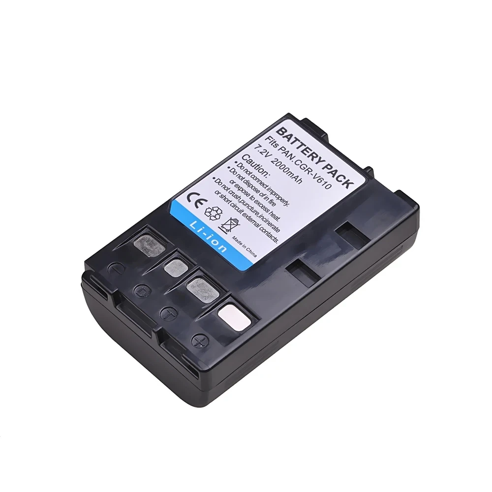 2000mAh CGR-V610 аккумулятор CGR V610 для Panasonic NV-RX14 RX18 RX18B RX37 VZ75 VX87 VZ30 RZ10 MJ011 NV-RX17 NV-RS7