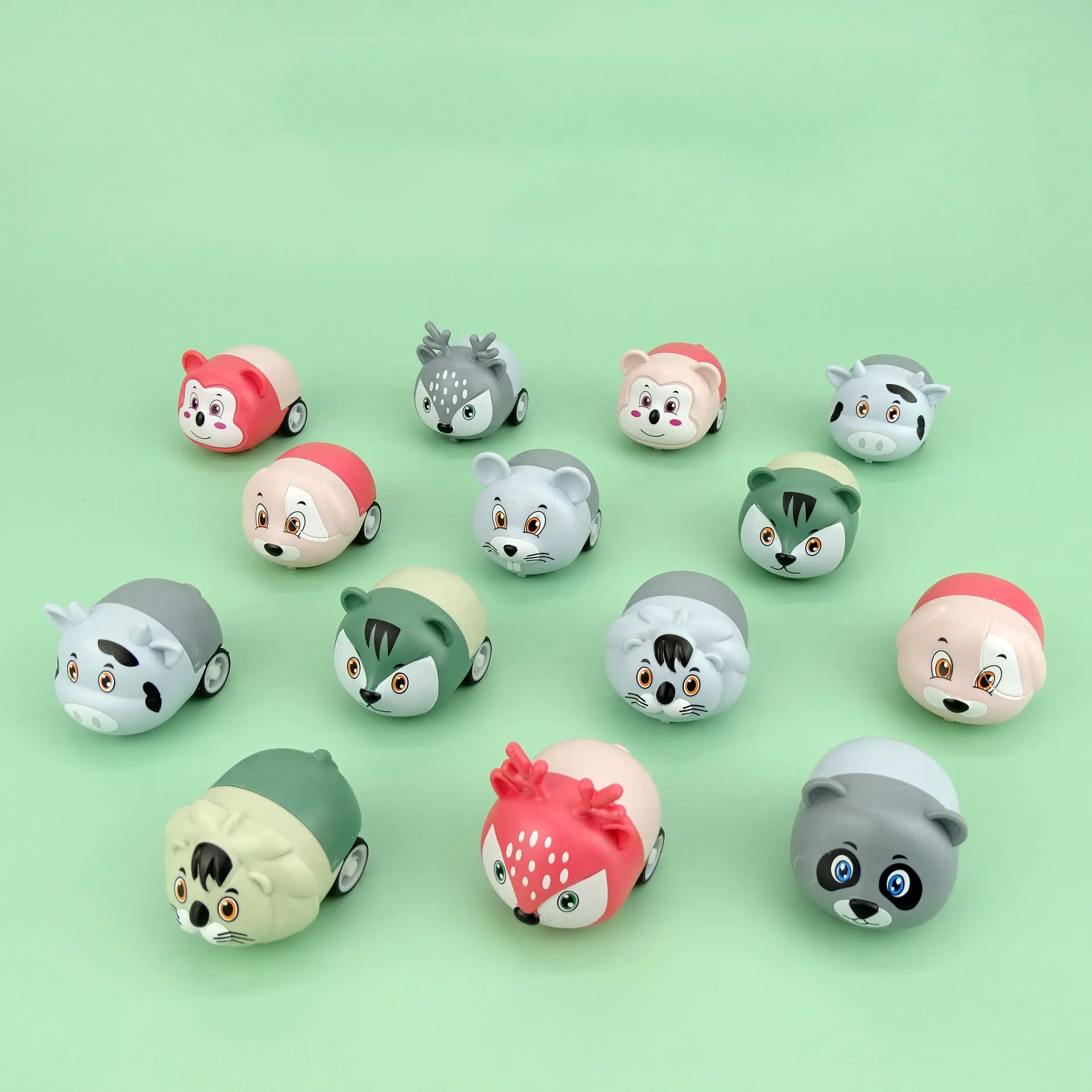 

10Pcs Mini Cute Animal Pull Back Car Treat Kids Birthday Gifts Toys Baby Shower Guest Party Favor Pinata Christmas Finger Game