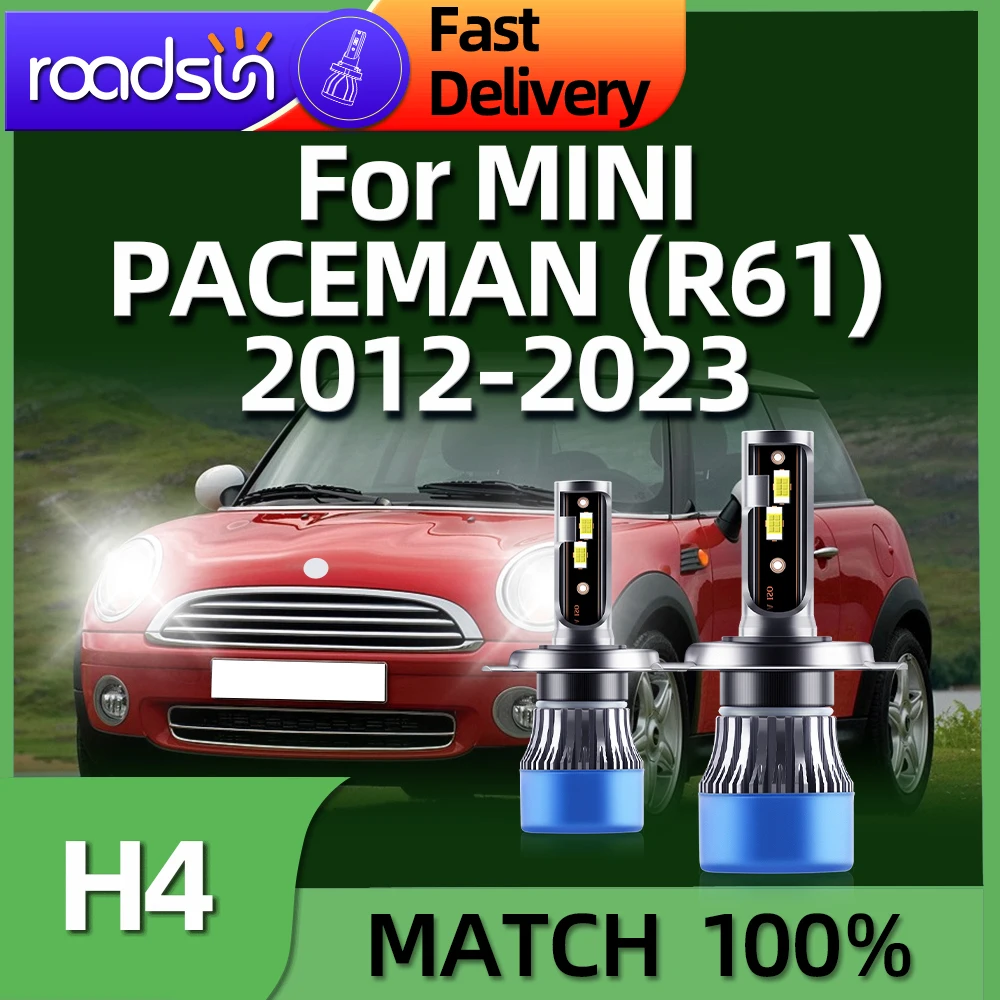 6000 лм H4 светодиодный фара Высокая мощность Turbo Lamp 2012 K для MINI PACEMAN R61 2013 2014 2015 2016 2017