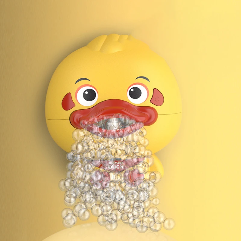 

Subbt Baby Bath Toys Cute Duck Bubble Toy For Children Bathroom Bathtub Bathing Bubble Maker Kids Soap Machine Toy Gift