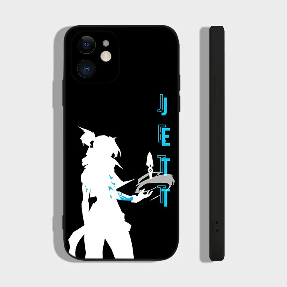 Game J-Jett Valorant Phone Case For iPhone 16 15 14 13 12 11 Plus Pro Max XR XS X 7 8 SE Mini Silicone Soft