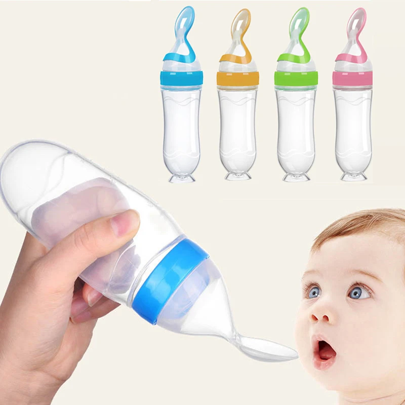 

Baby Spoon Bottle Feeder Dropper Silicone Spoons for Feeding Medicine Kids Tableware Squeezing Bottle Children Accessories