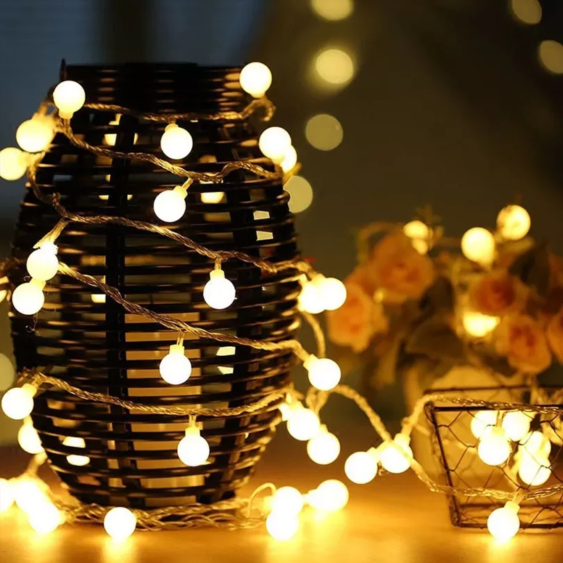

10m 20m 50m LED Fairy Light Christmas Outdoor String Lights Garland Waterproof Wedding Party Tree Holiday Home Decoration Lamp