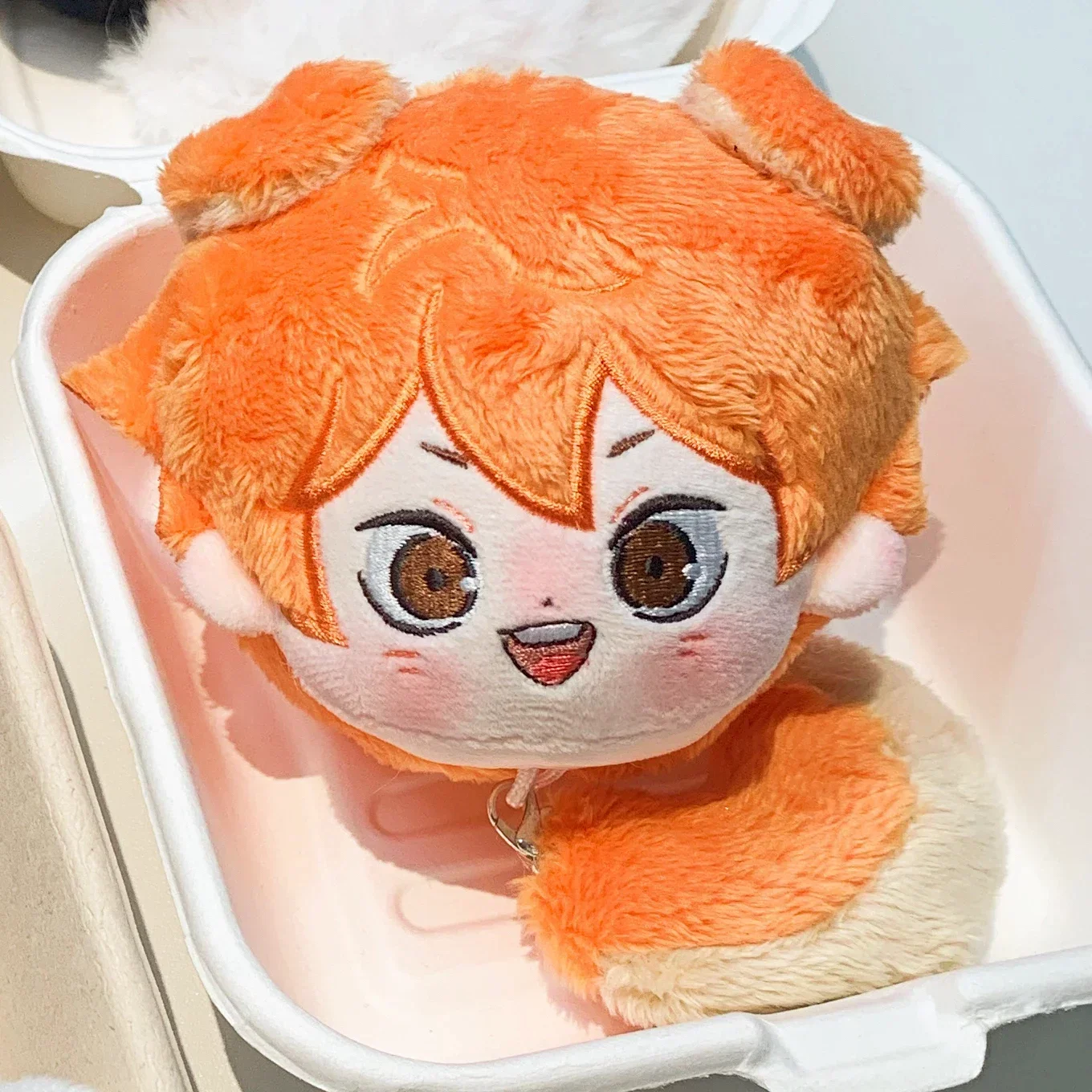 Фото 10 см Haikyuu, мягкая плюшевая игрушка, аниме Kotaro Bokuto Kei Tsukishima Tobio Kageyama, фигурка для косплея, кулон, рюкзак, украшения, подарок №2
