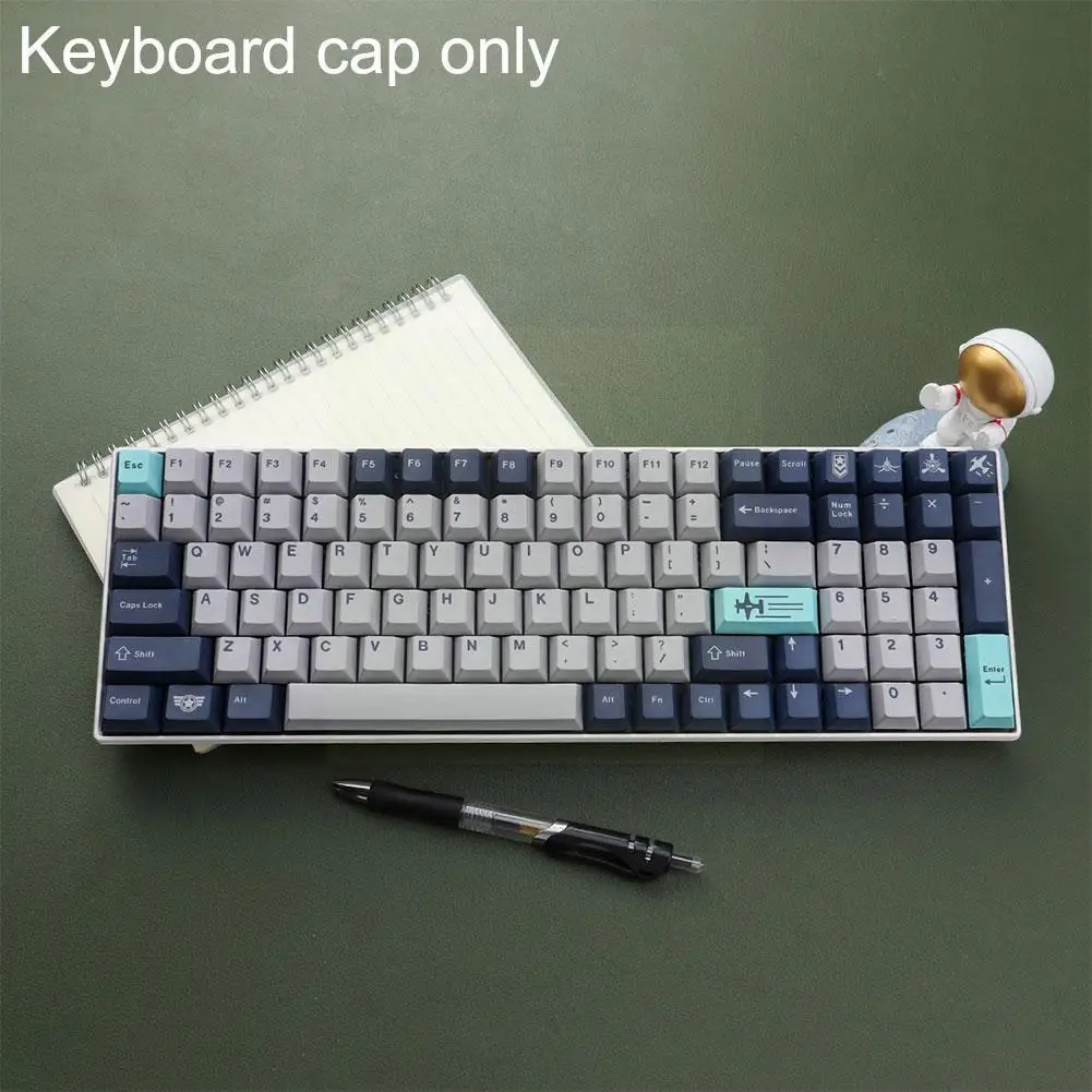 

For GMK Pacific Mechanical Gaming Keyboard 129 Keys Sublimation Five-sided Height Original PBT Key Keycaps Caps Z4U4