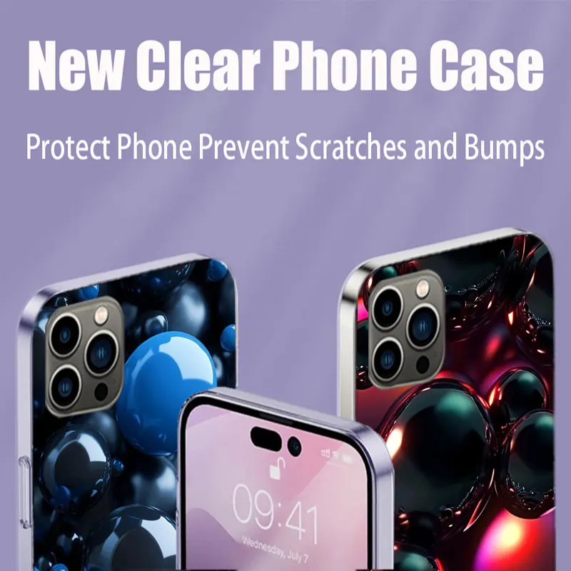 Фото Yuansu Ball Чехол для телефона для Iphone 17 Air 15 Pro 14 Plus 16 Pro Max 12 13 Mini 11 16E X XS Cover Cute Fundas №3