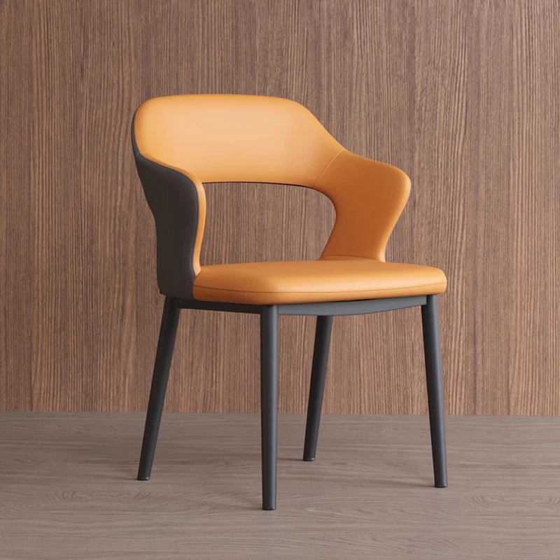 

nordic Coffee Dining Chair Balcony Black Rest Floor Chairs Party Artist Luxury Comfortable Chaises De Salon Furniture WJ40XP