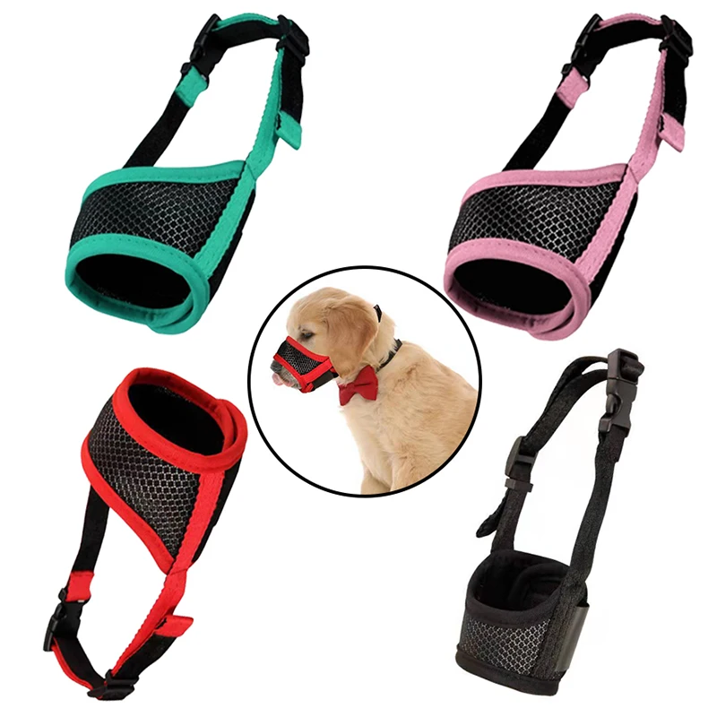 

1 шт., сетчатый Воздухопроницаемый намордник для маленьких и больших собак