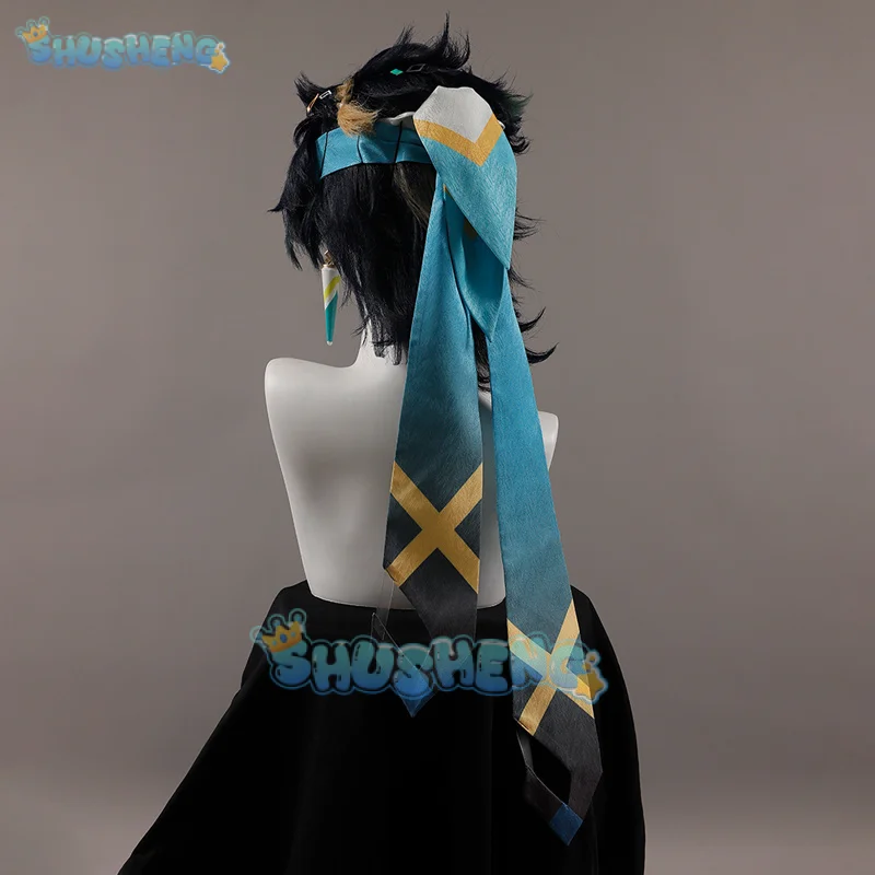 Genshin Impact Kinich Косплей Костюм Парик Turnfire Hunt Униформа Серьги Повязка Для Волос