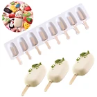 Силиконовая форма для мороженого с 48 отверстиями, формочки для приготовления домашнего мороженого сделай сам, форма для приготовления десертов в морозильной камере с палочками