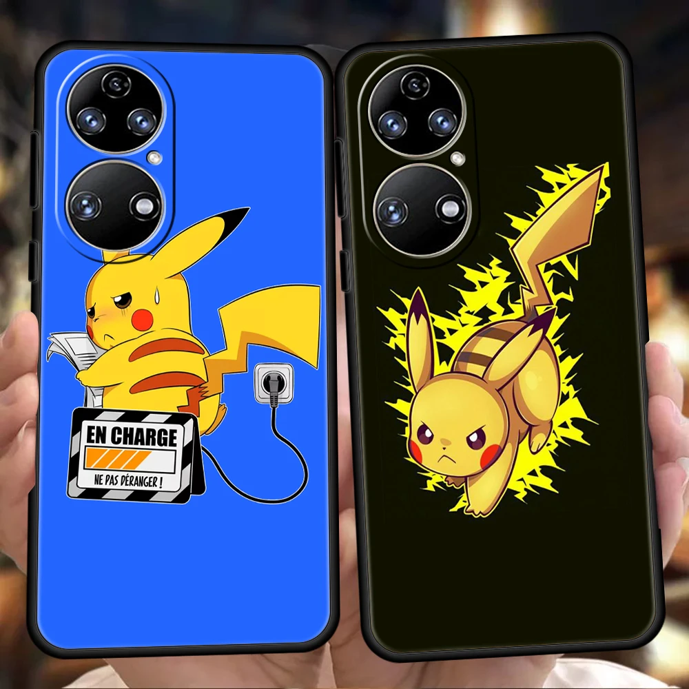 

Pikachu Pokemon Phone Case for Huawei P20 P30 P50 Pro P20 P30 P40 Lite Y6 Y7 Y9 Y7A Y6P Y9S 2019 P Smart Z 2021 Soft Cover Coque