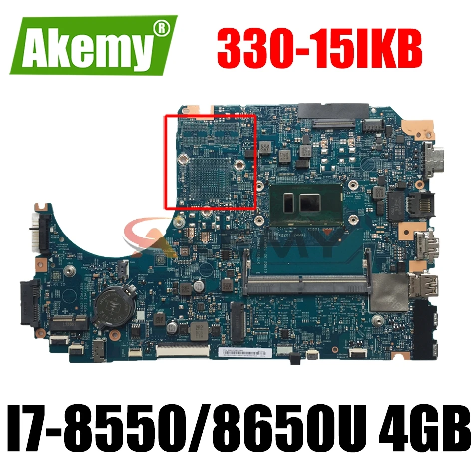 

For Lenovo V330 V330-15IKB Laptop Motherboard LV315KB MB 17807-3 448.0DC04.0031 W/ I7-8550/8650U 4GB-RAM 100% fully tested