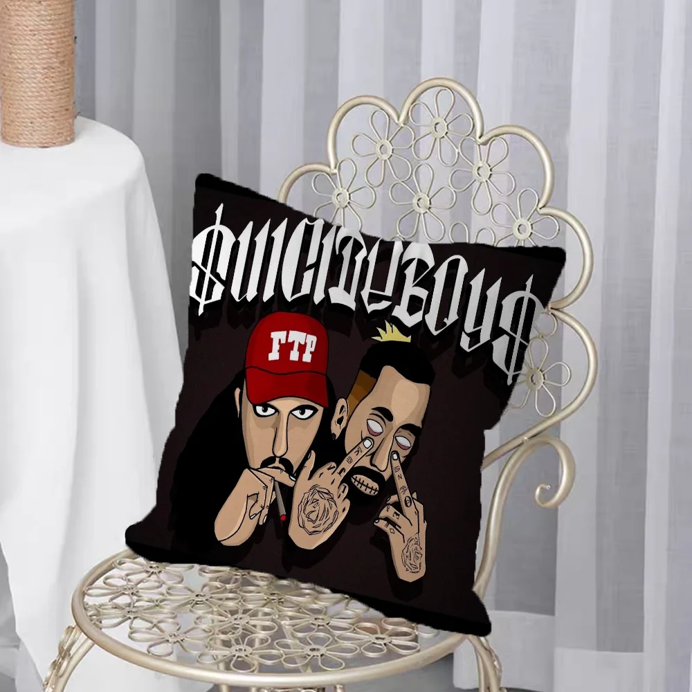 Suicideboys G59 Декоративный Чехол Для Подушки 45x45 См Квадратный Полиэстер/хлопок