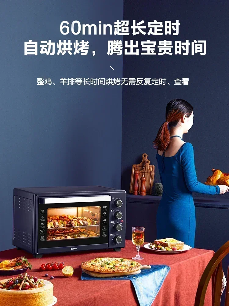 Многофункциональная духовка De유ble πruik Comineert Stomen en Bakken In een электрическая Van 35L Ovens