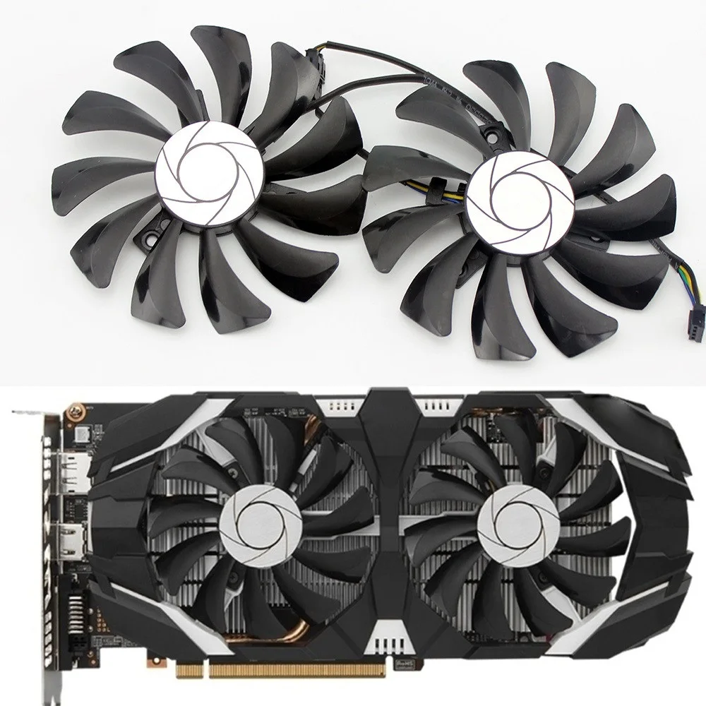 

Вентилятор для видеокарты GTX1060 с двойным вентилятором и контролем температуры HA9010H12F-Z 1pc