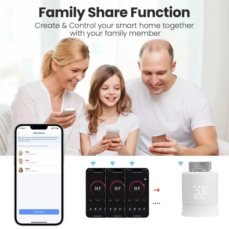 Tuya 3 0 умный мини TRV привод радиатора клапан термостат программируемый